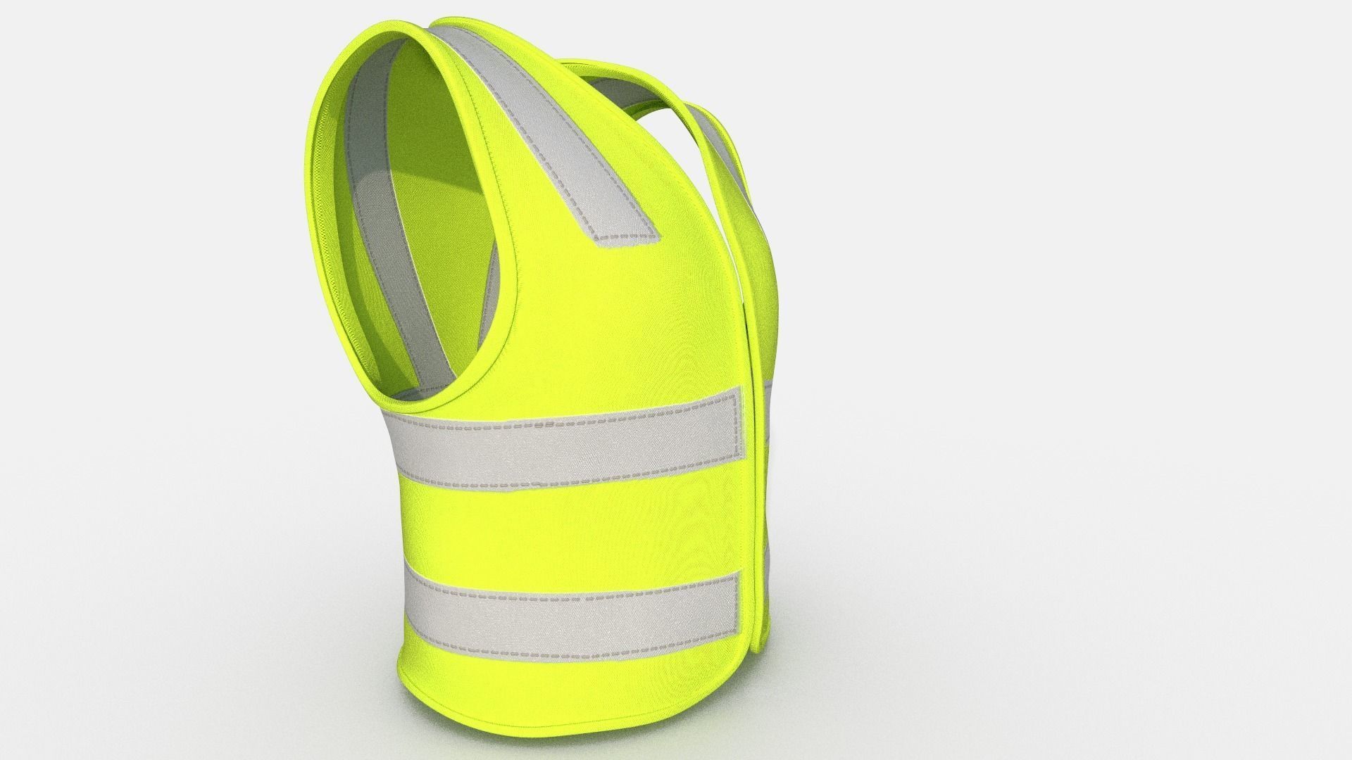  Safety Jacket Low-poly 3D model_9
