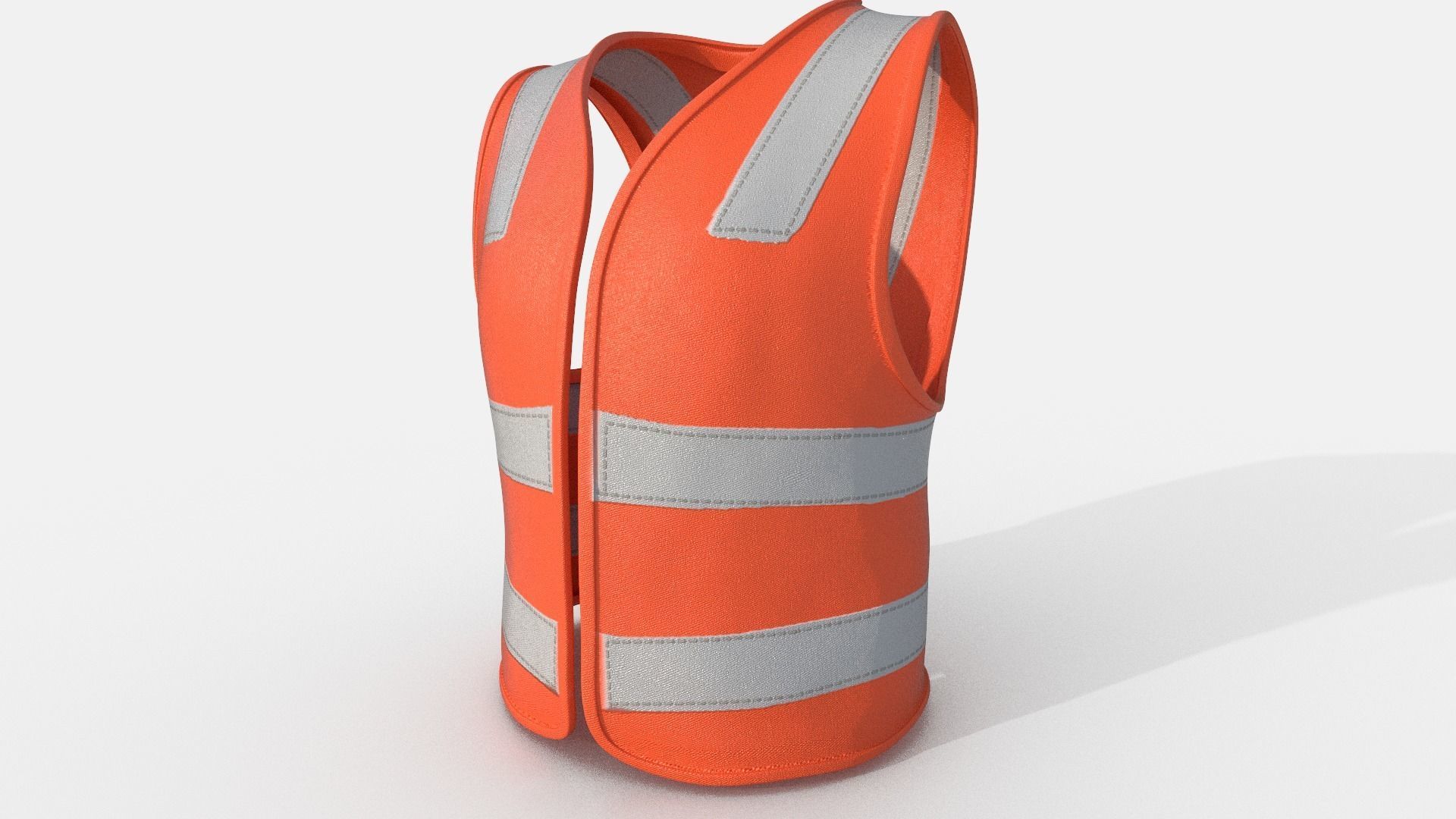  Safety Jacket Low-poly 3D model_10