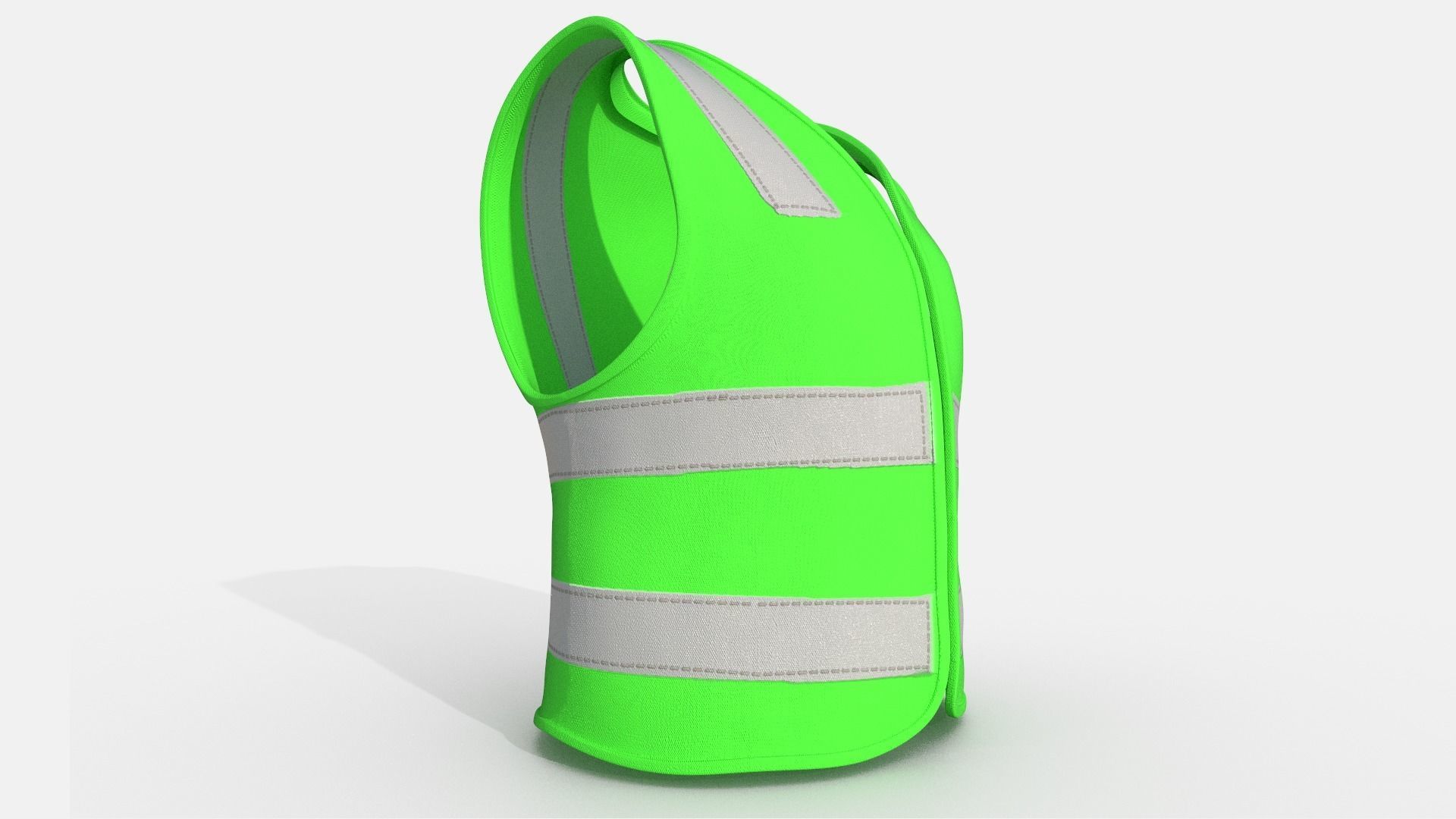 Safety Jacket Low-poly 3D model_4