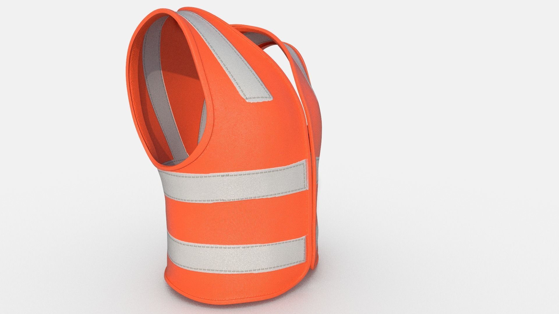  Safety Jacket Low-poly 3D model_6