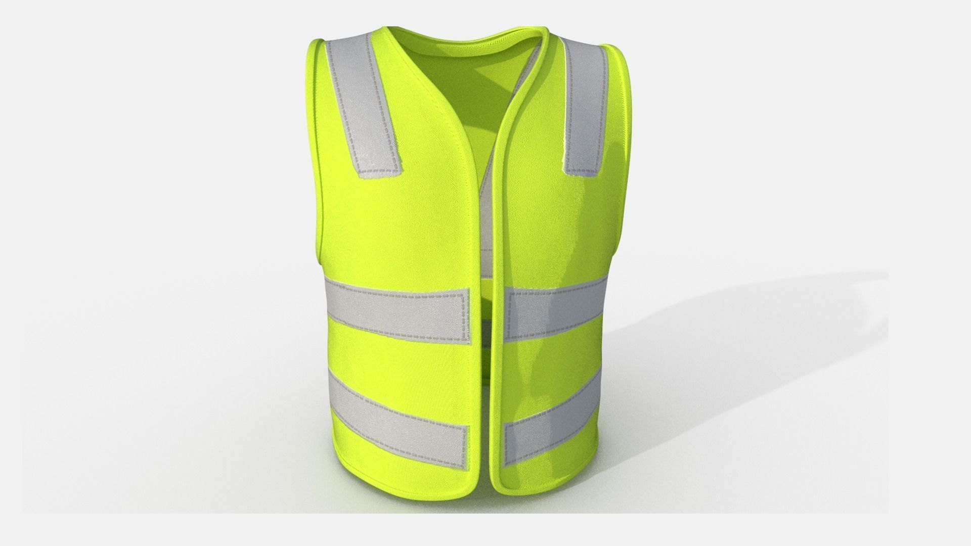  Safety Jacket Low-poly 3D model_3