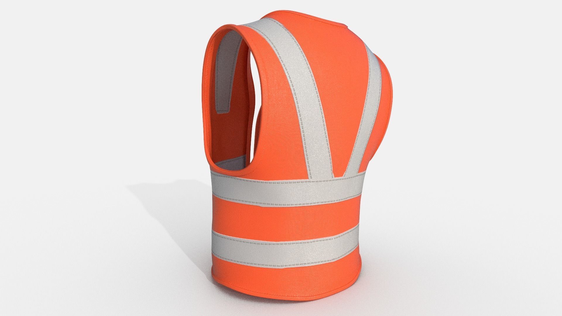  Safety Jacket Low-poly 3D model_8