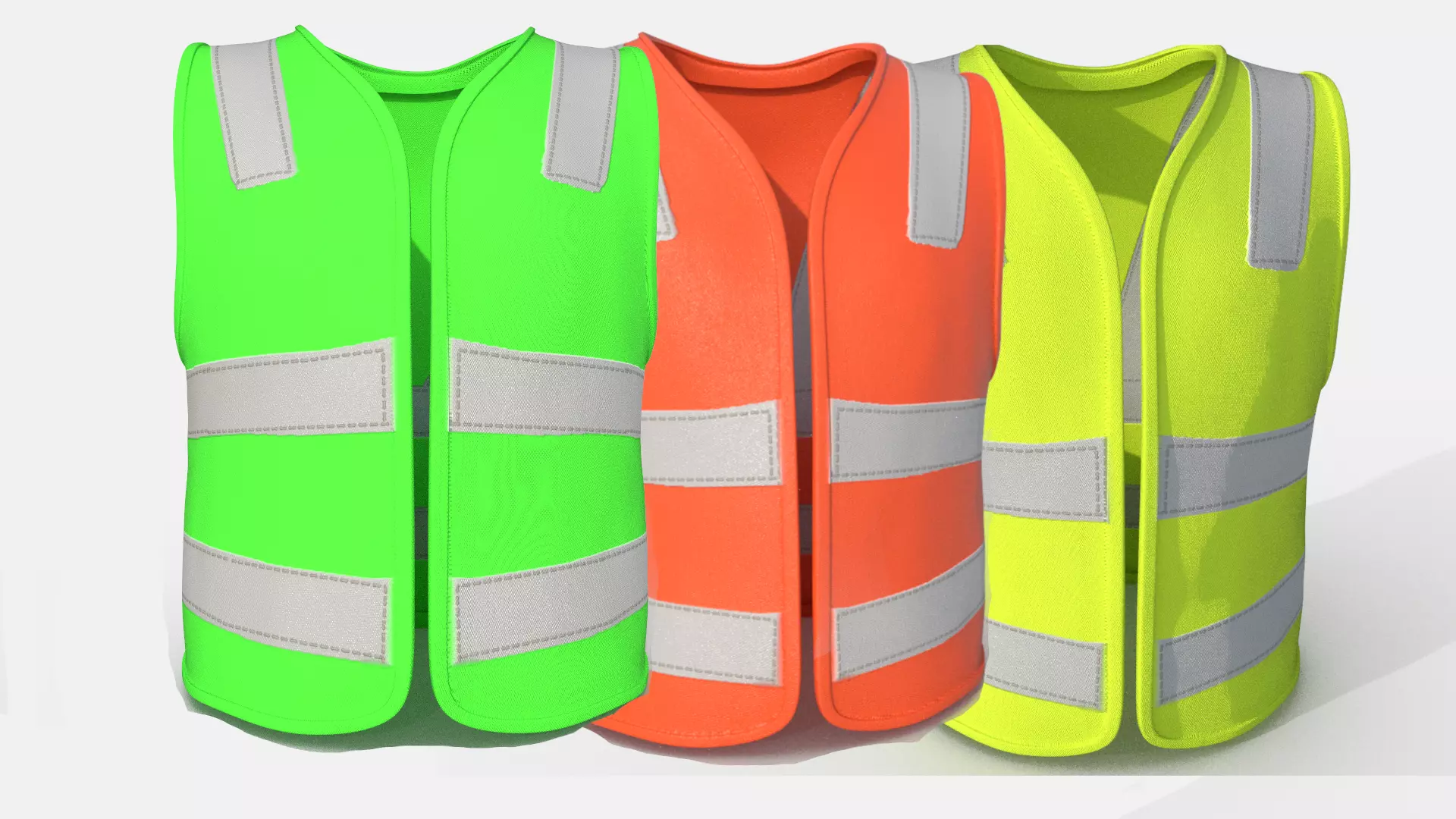  Safety Jacket Low-poly 3D model_0