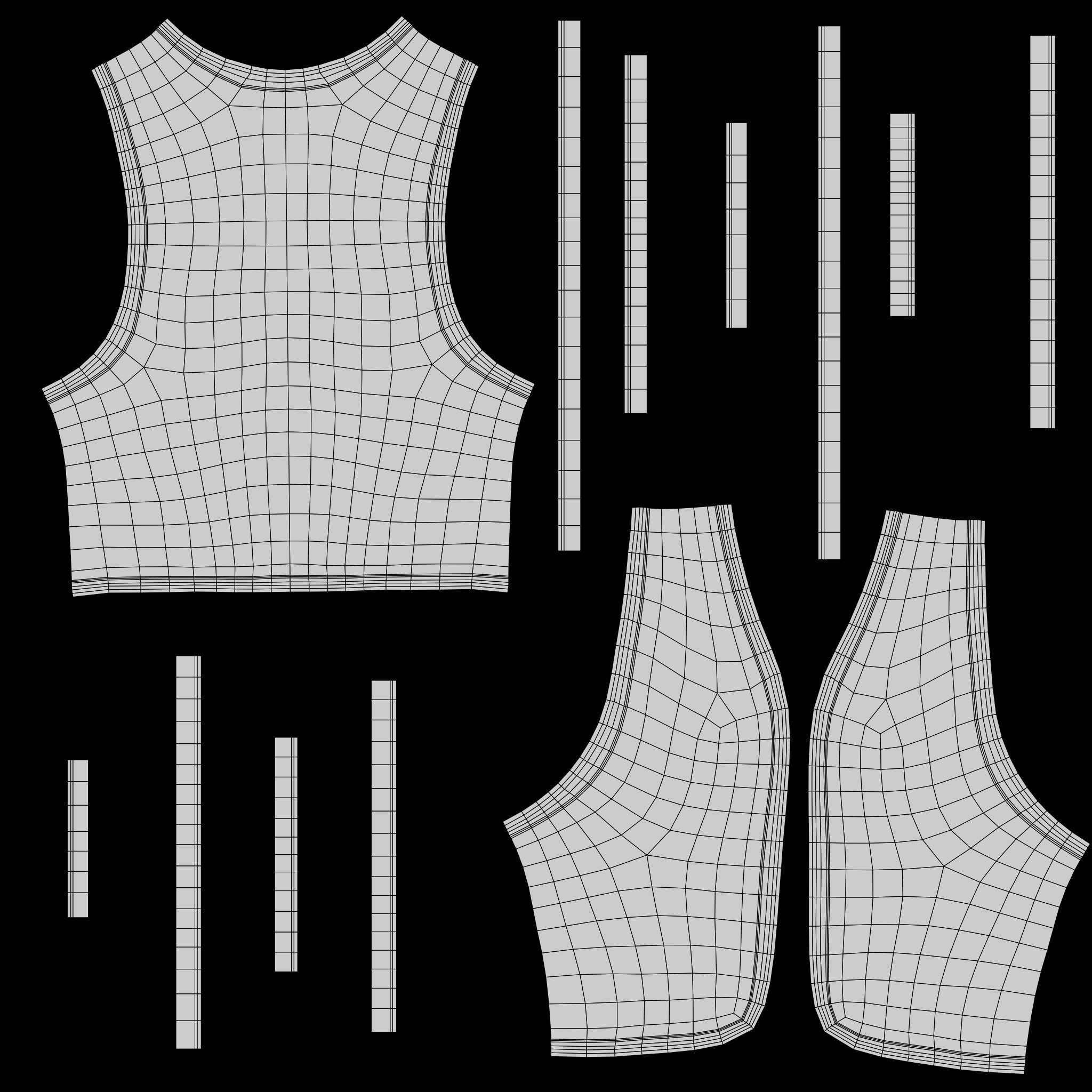  Safety Jacket Low-poly 3D model_20