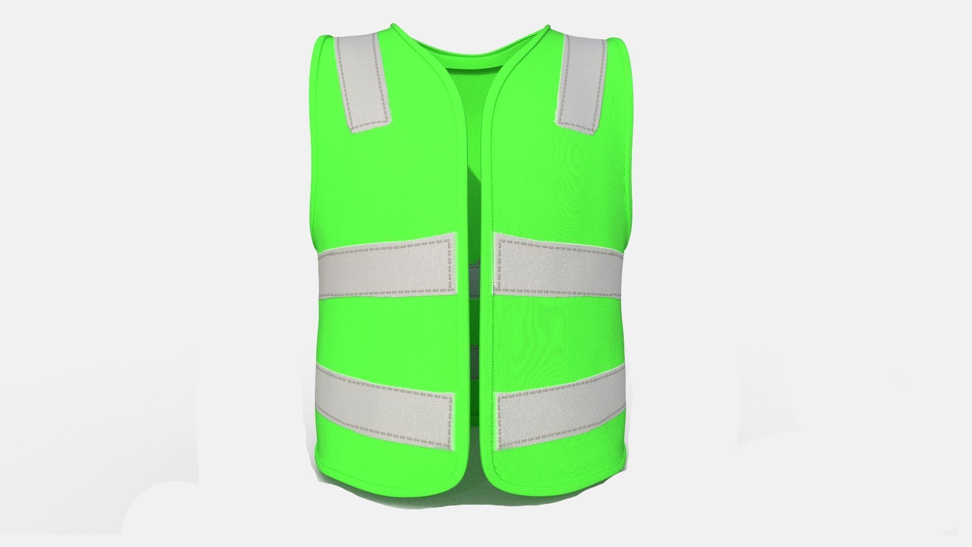  Safety Jacket Low-poly 3D model_14