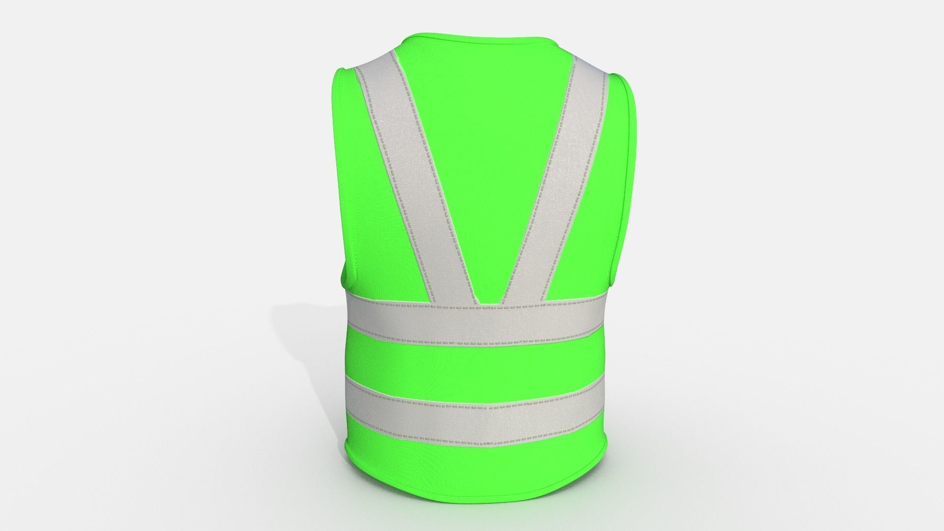  Safety Jacket Low-poly 3D model_2