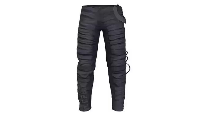 Men Padded Rebel Dystopian Pants