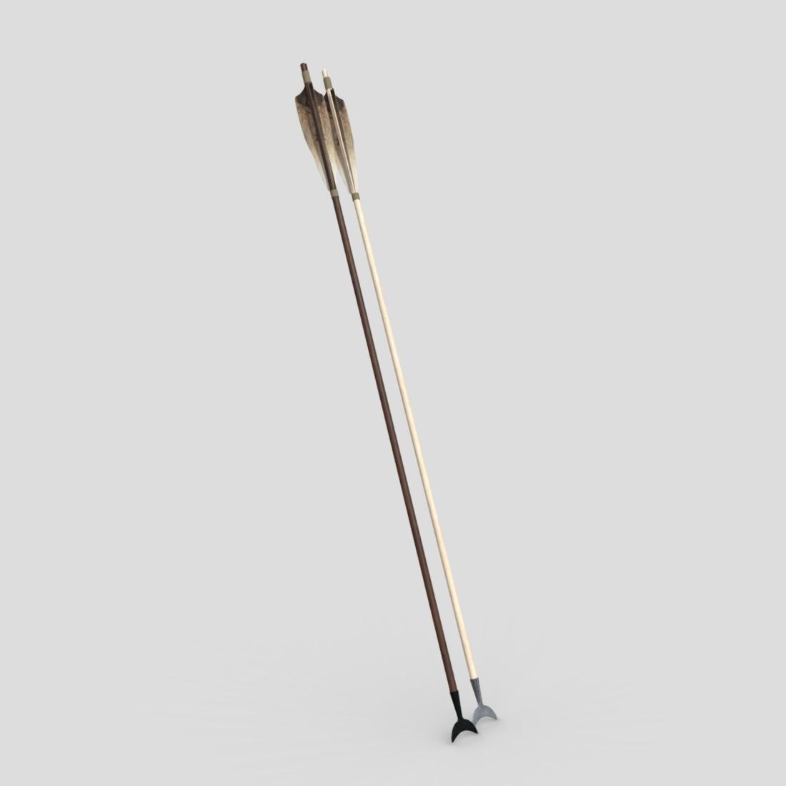 Wooden Arrow Pack Low-poly 3D model_18