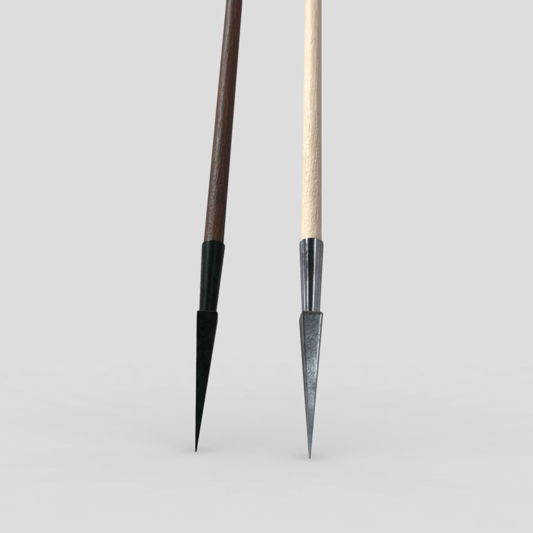Wooden Arrow Pack Low-poly 3D model_24