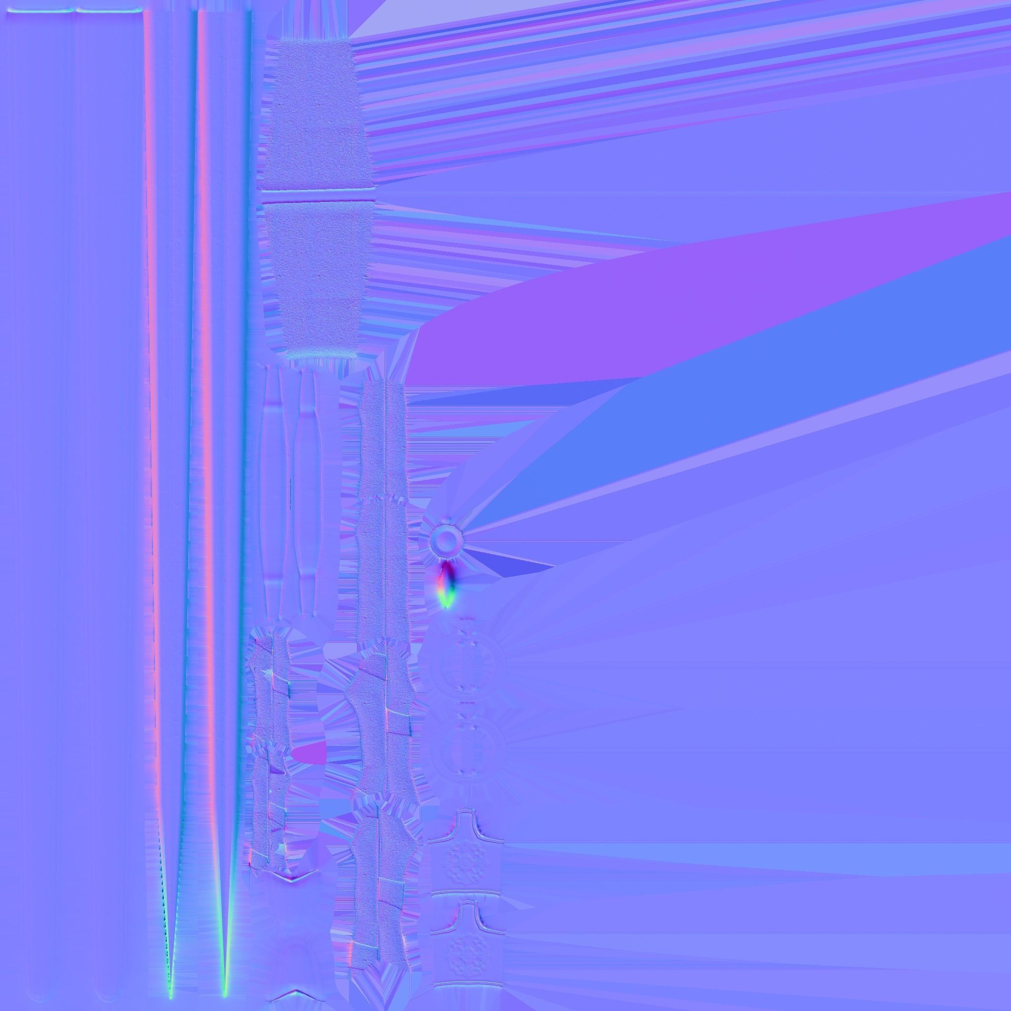 Fantasy Medieval Warrior Sword Low-poly 3D model_9