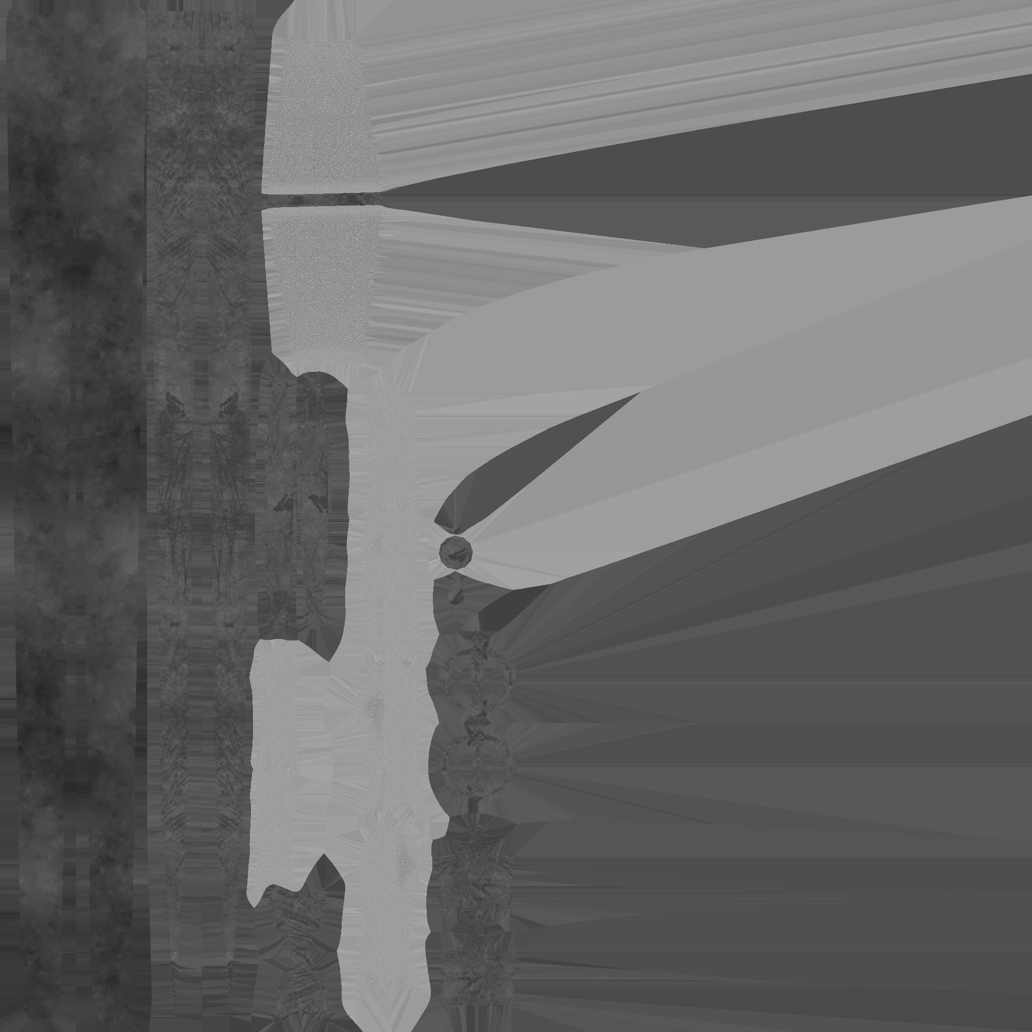 Fantasy Medieval Warrior Sword Low-poly 3D model_10