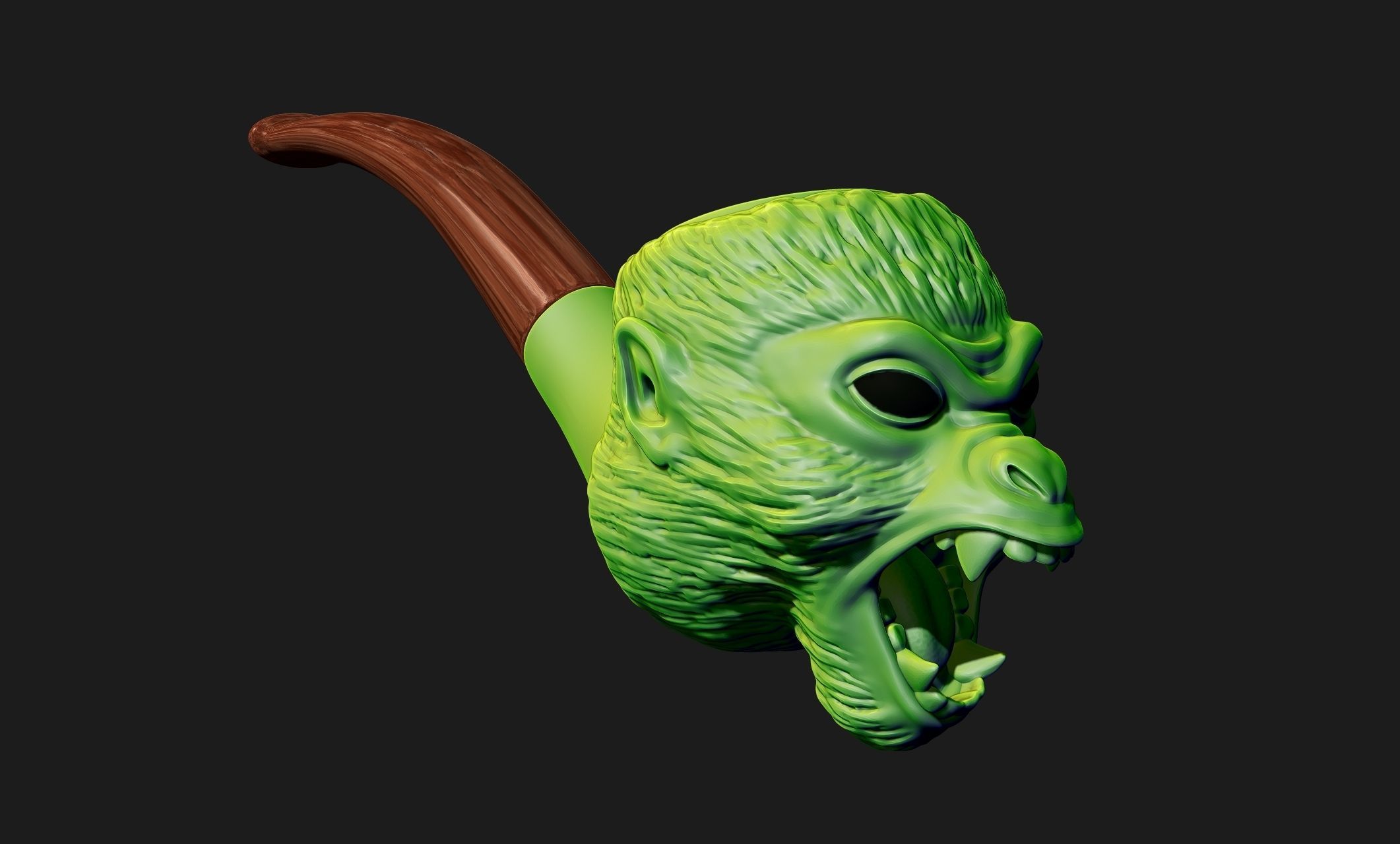 Monkey Pipe - Interstate 60 Film - 3D print model_12