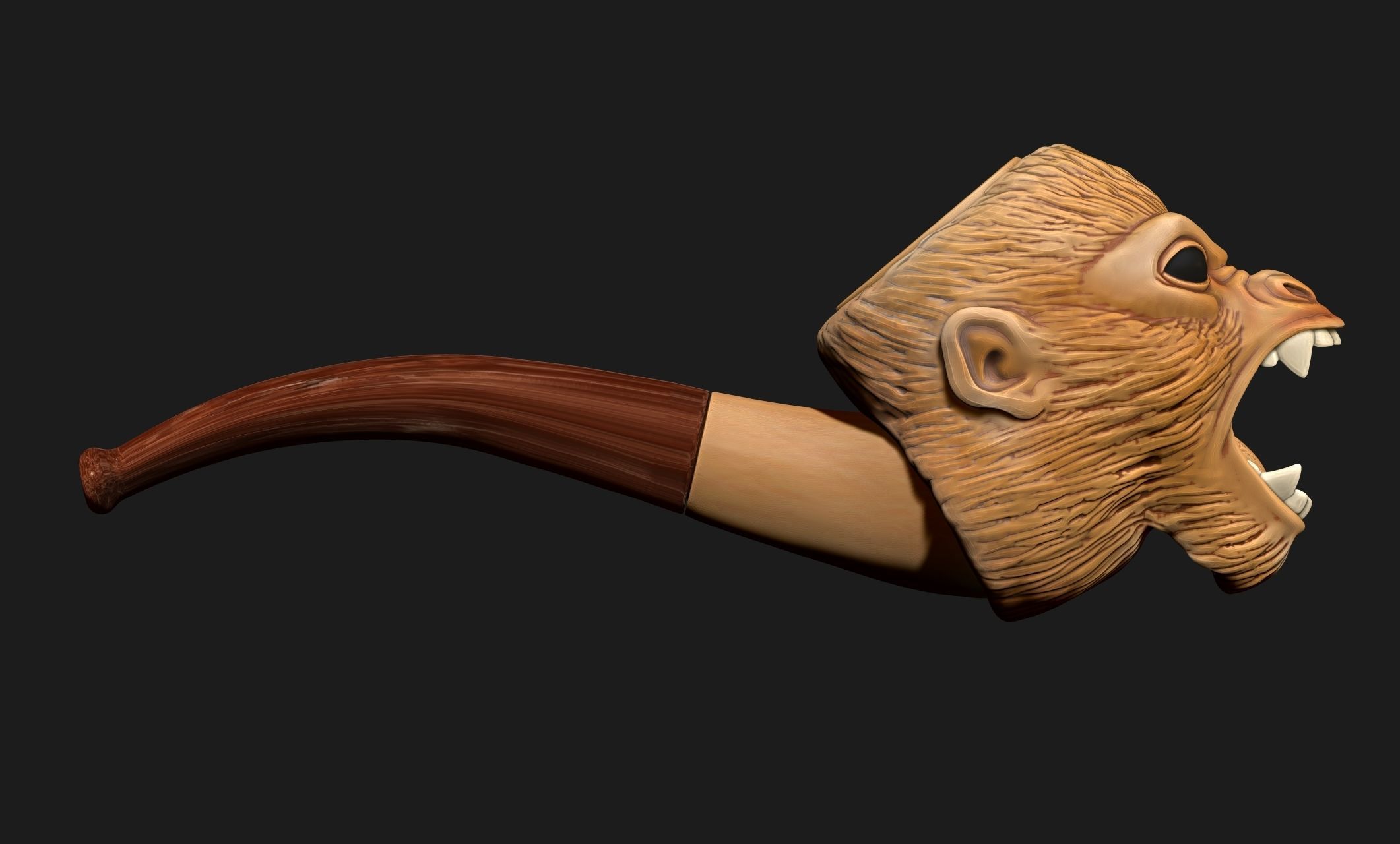 Monkey Pipe - Interstate 60 Film - 3D print model_11