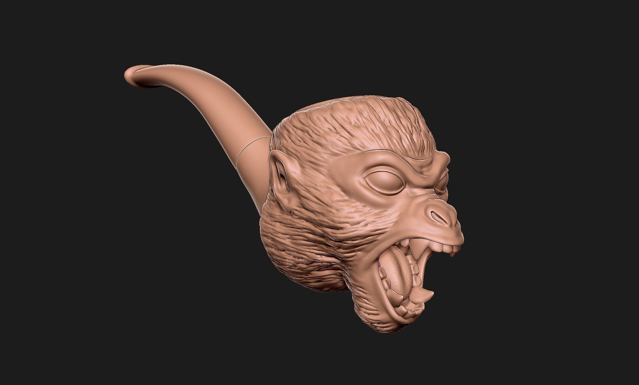 Monkey Pipe - Interstate 60 Film - 3D print model_3