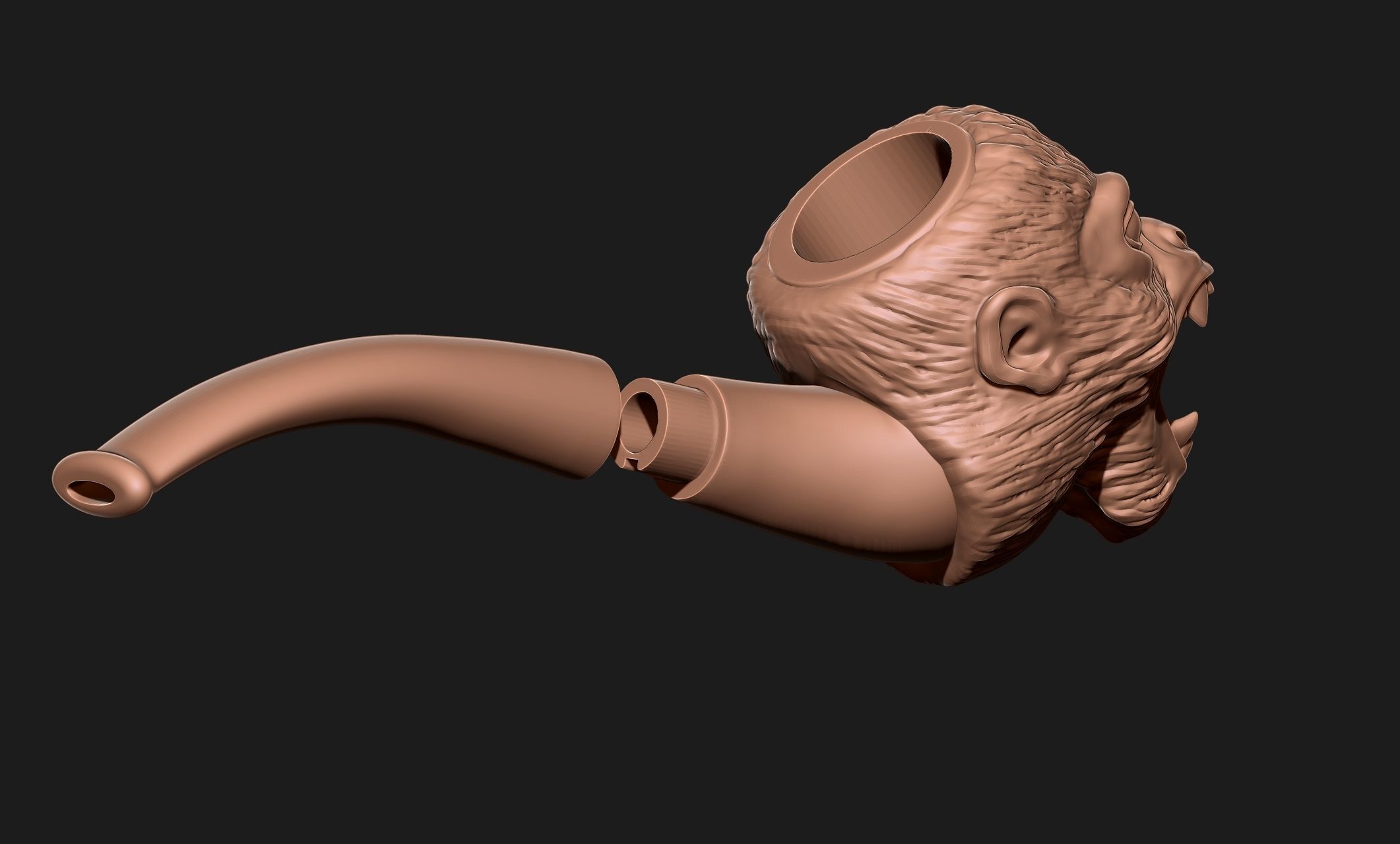 Monkey Pipe - Interstate 60 Film - 3D print model_2