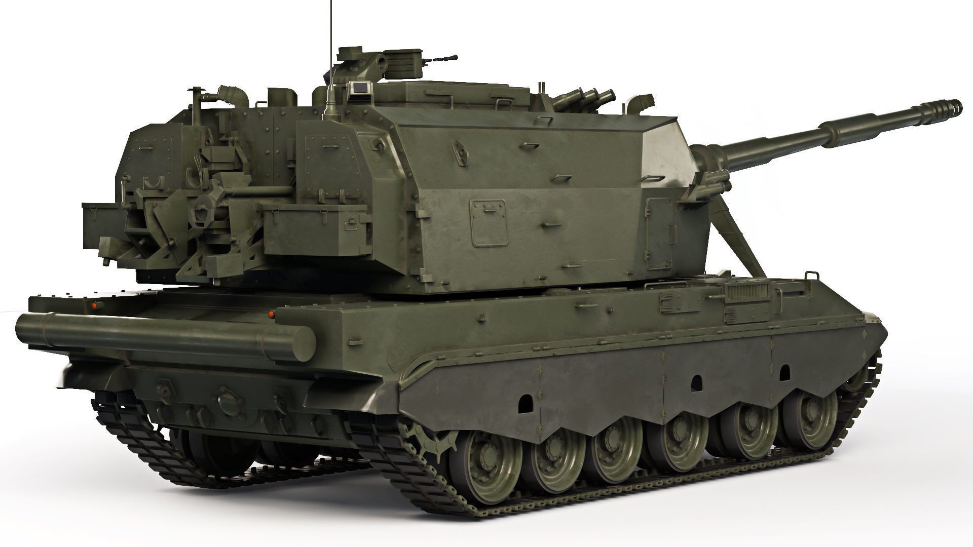 Self-Propelled Howitzer 2S35 Coalition-SV 2015 3D model_4