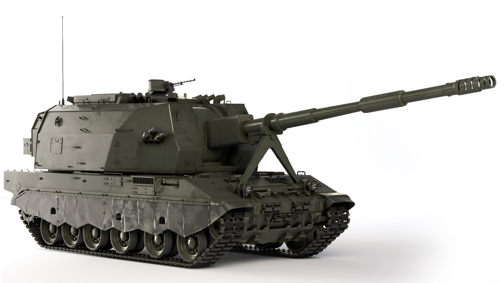 Self-Propelled Howitzer 2S35 Coalition-SV 2015 3D model_6