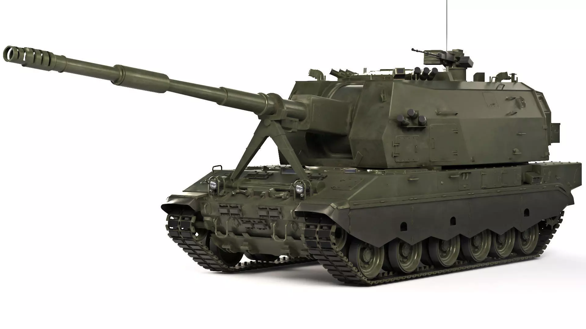 Self-Propelled Howitzer 2S35 Coalition-SV 2015 3D model_0
