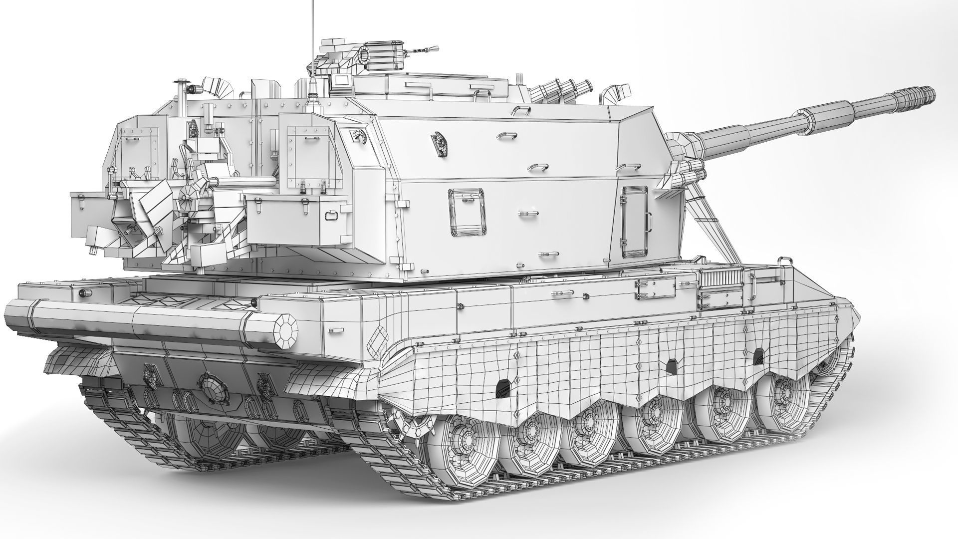 Self-Propelled Howitzer 2S35 Coalition-SV 2015 3D model_8