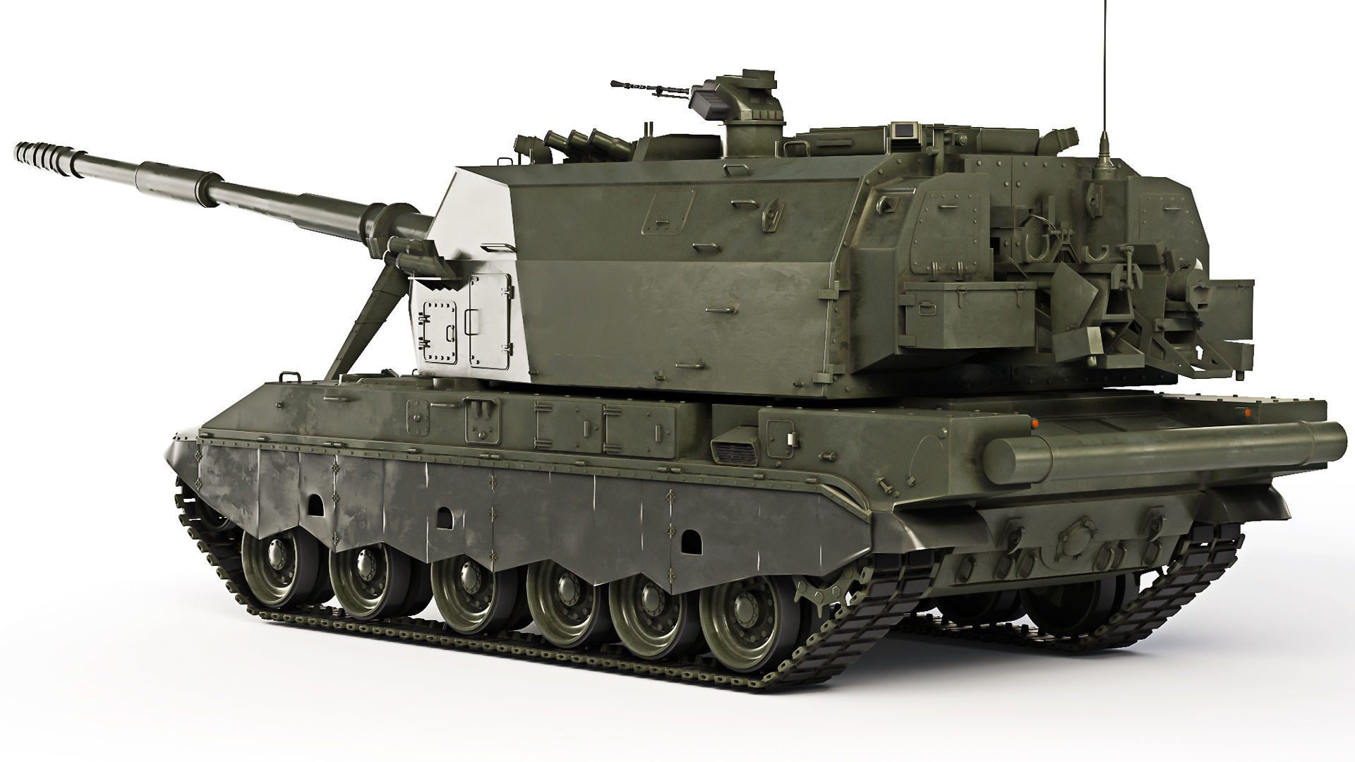 Self-Propelled Howitzer 2S35 Coalition-SV 2015 3D model_2