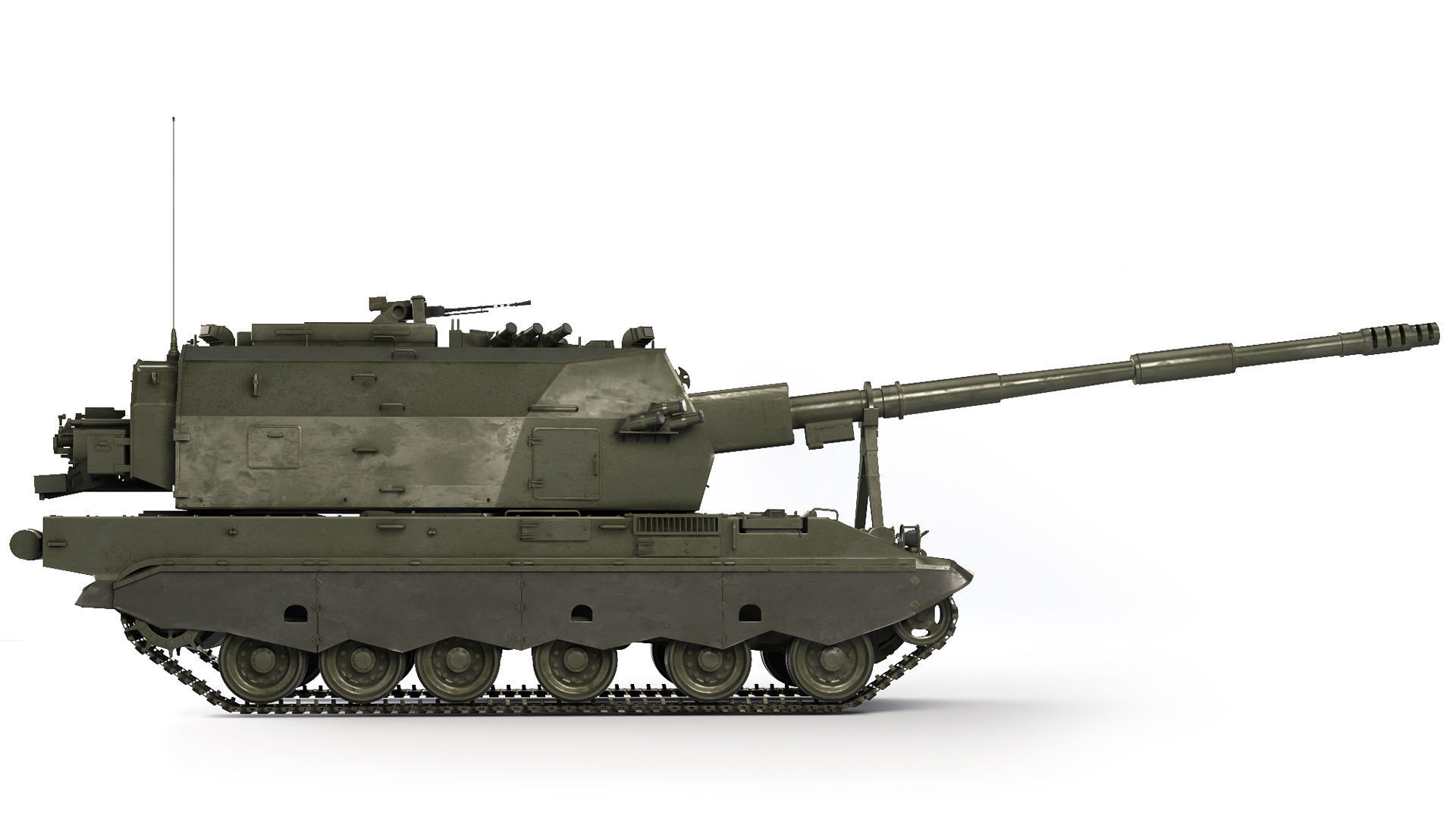 Self-Propelled Howitzer 2S35 Coalition-SV 2015 3D model_5