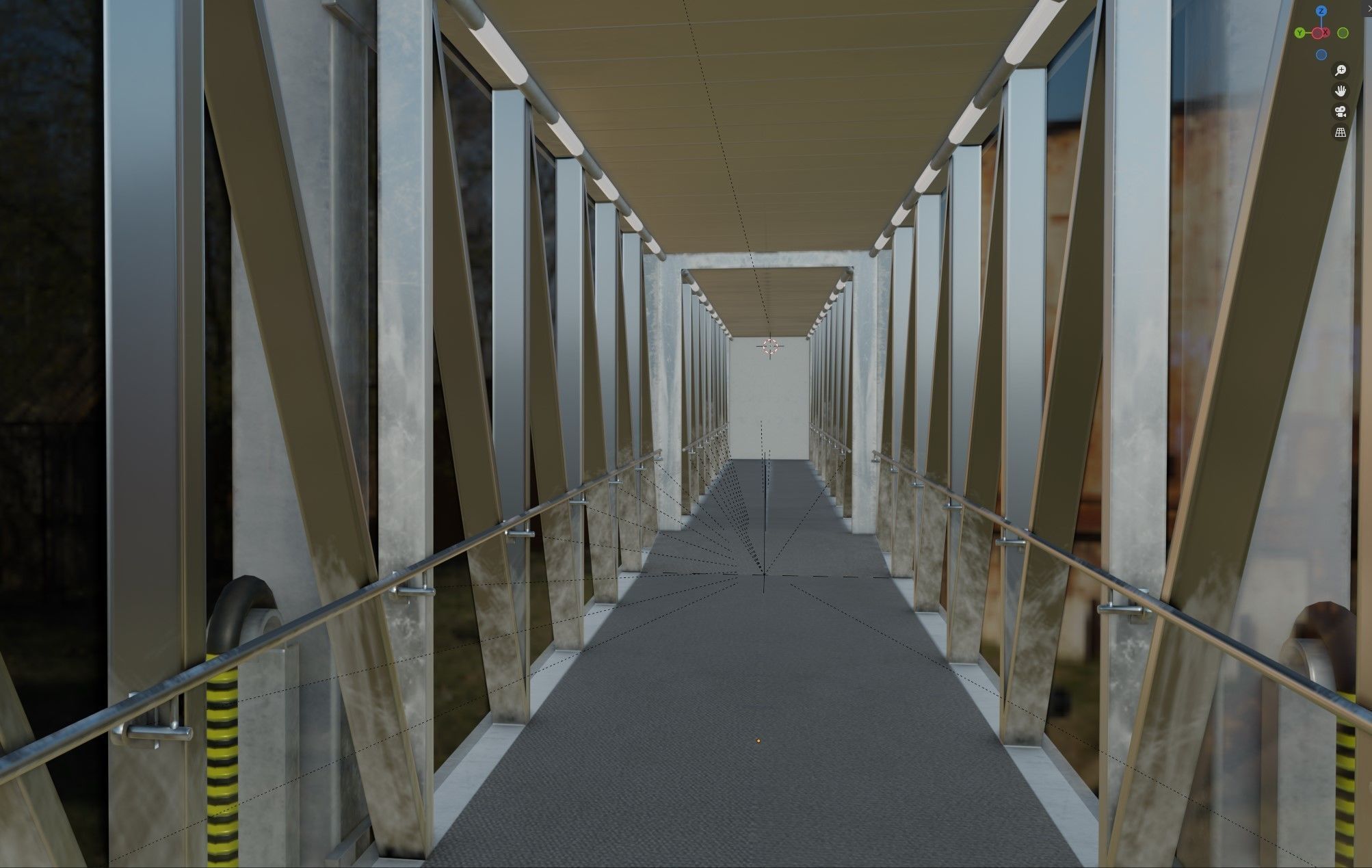 Jetway for MSFS Xplane and flight simulator Low-poly 3D model_8