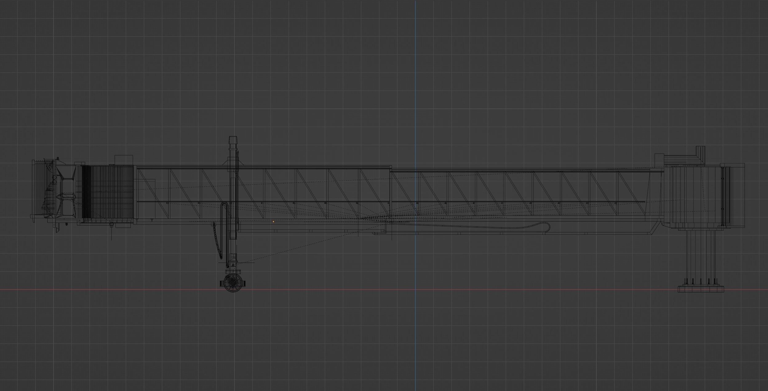 Jetway for MSFS Xplane and flight simulator Low-poly 3D model_5