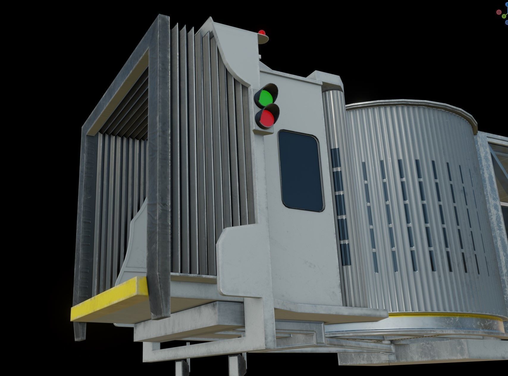Jetway for MSFS Xplane and flight simulator Low-poly 3D model_7