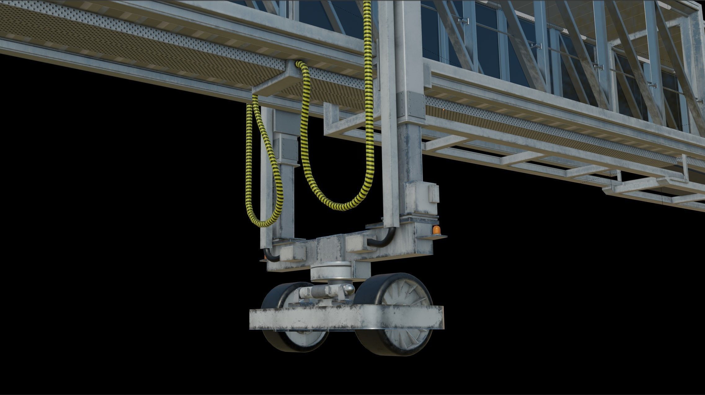 Jetway for MSFS Xplane and flight simulator Low-poly 3D model_3