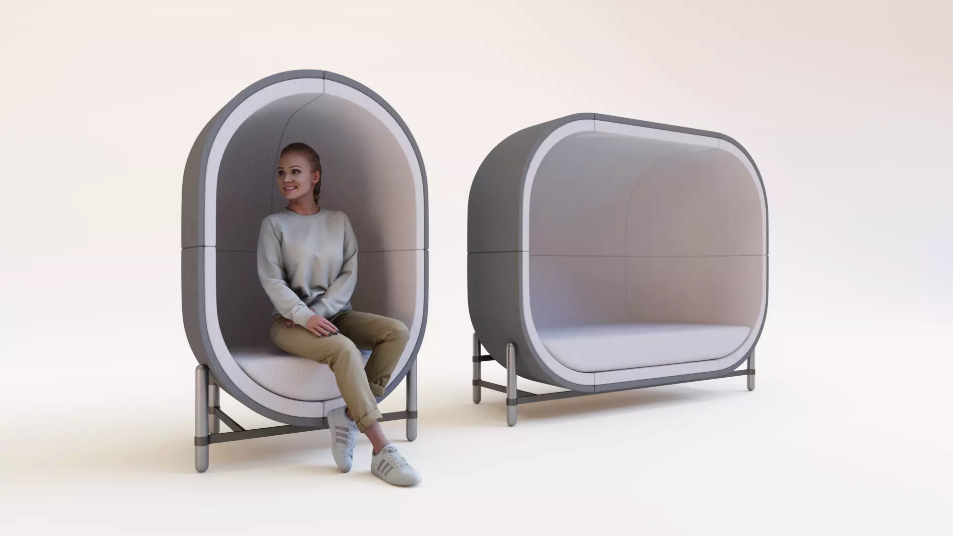 Capsule Chair 3D model_0