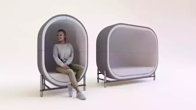 Capsule Chair 3D model