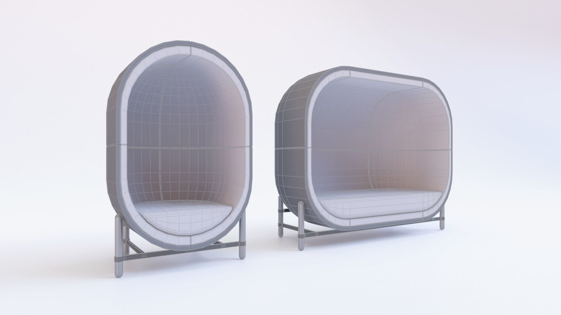 Capsule Chair 3D model_2