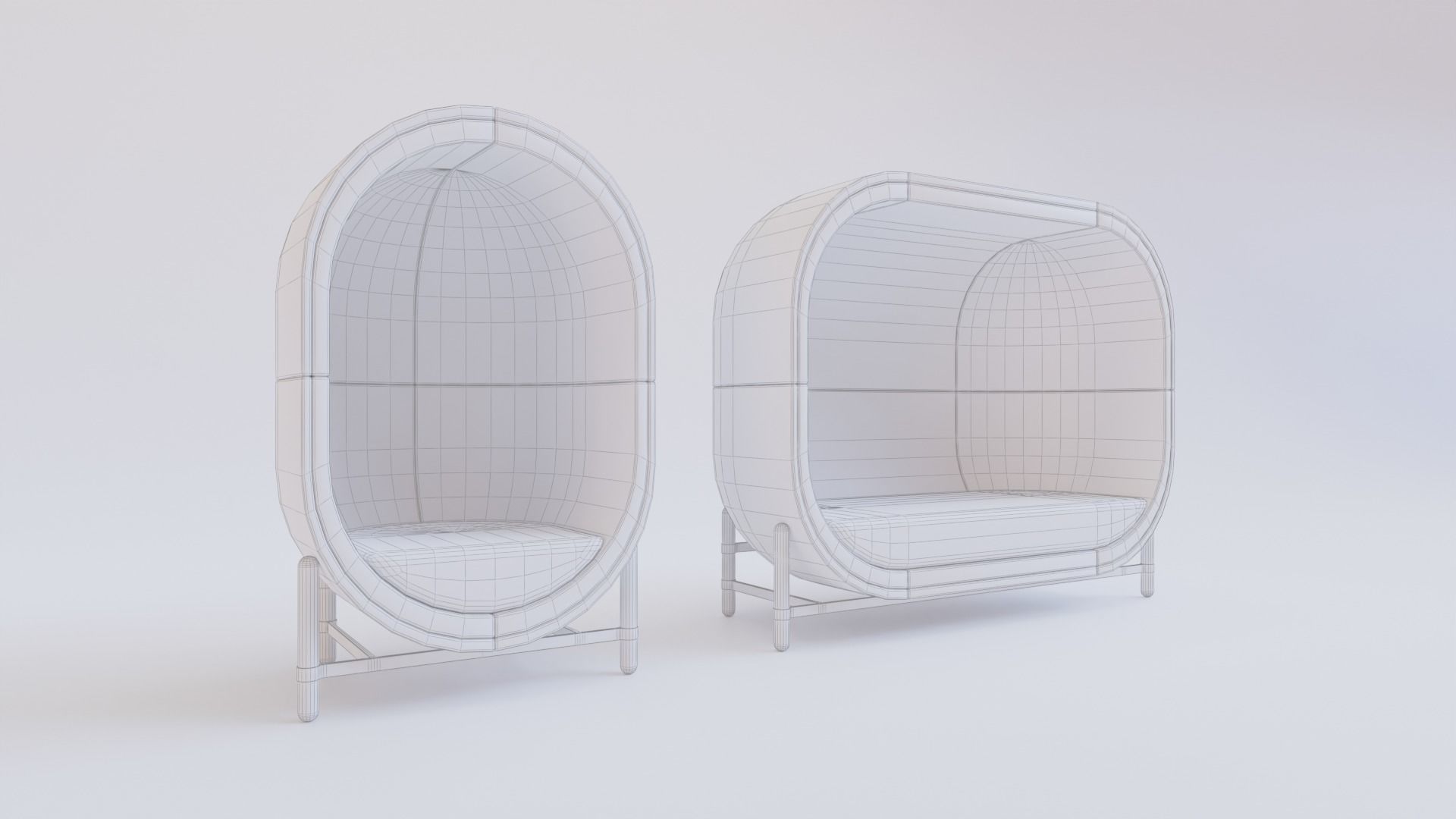 Capsule Chair 3D model_3