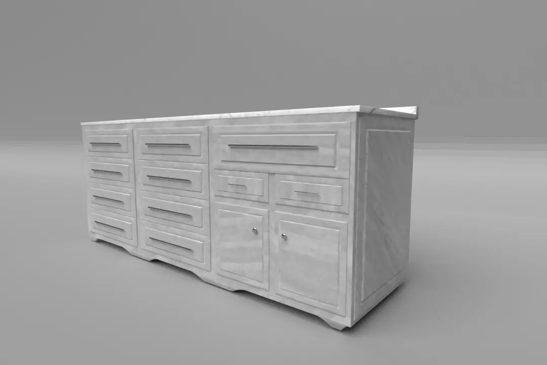 Wooden drawer Free 3D model
