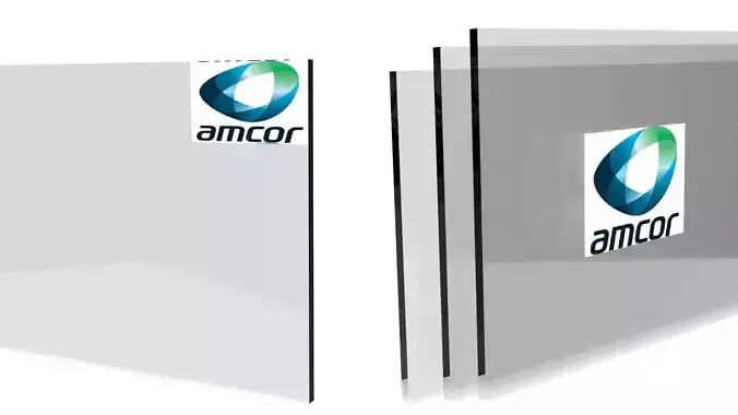 Amcor Company Pure Industrial Glass Low-poly 3D model