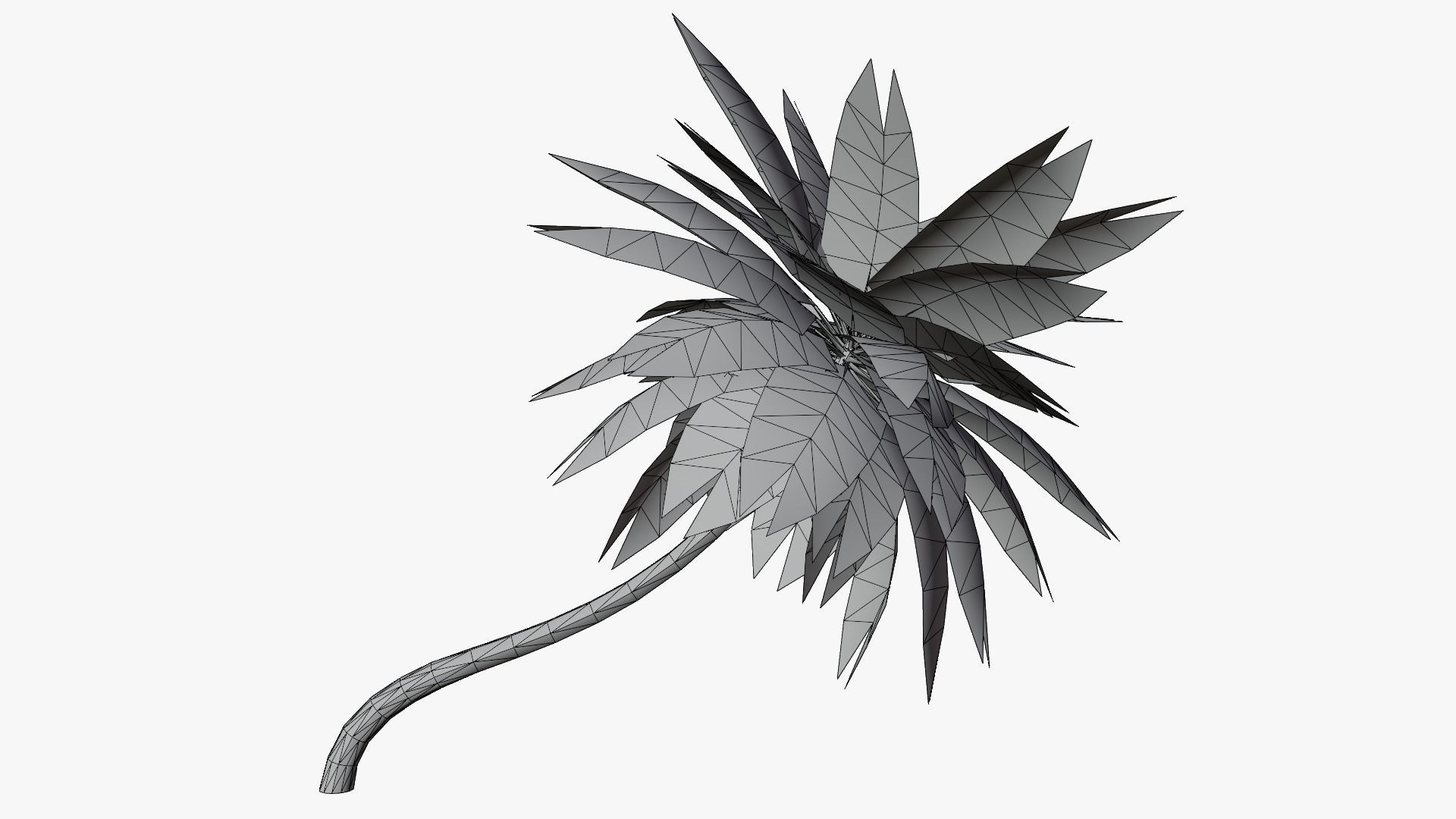 Lowpoly Date Palm v3 Low-poly 3D model_1