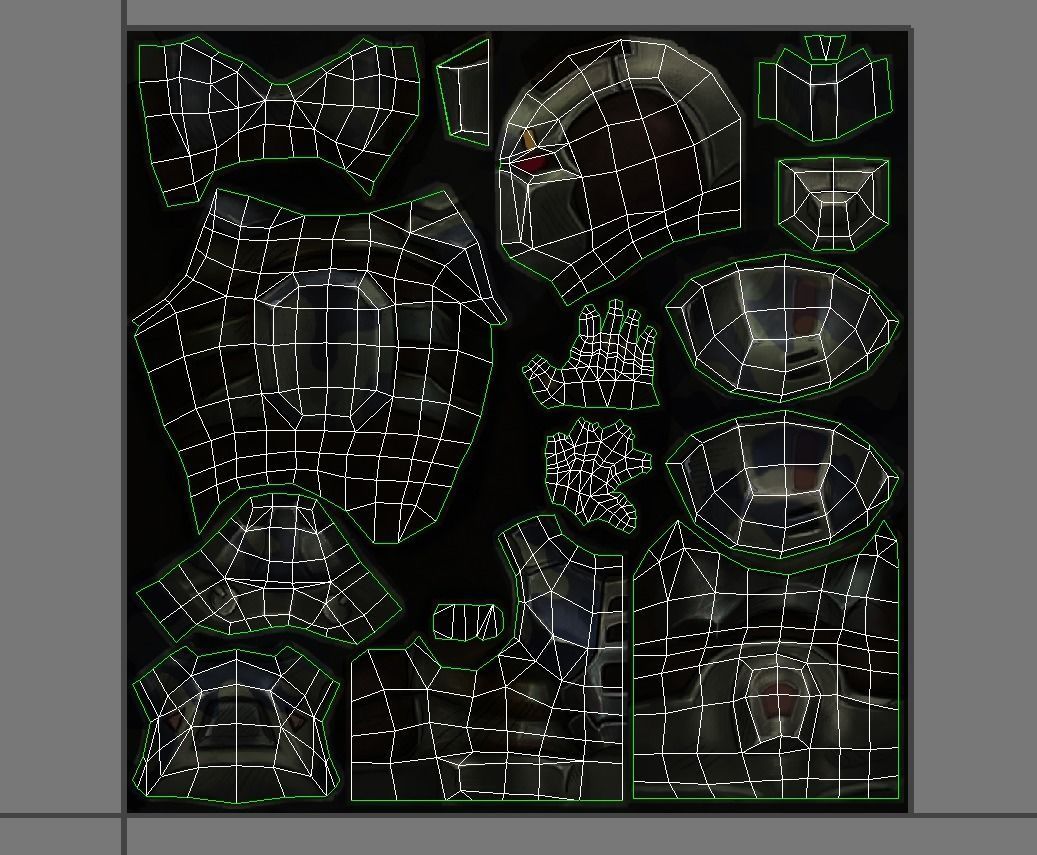 Sci-Fi Man Cyborg Drone Male Trooper Black Soldier Low-poly 3D model_17