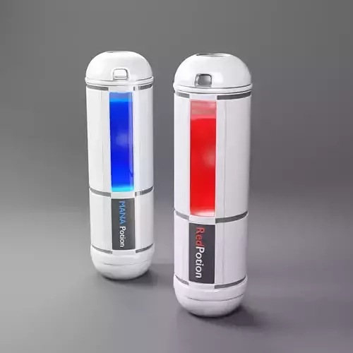 Potion E-Sci-Fi Low-Poly Models