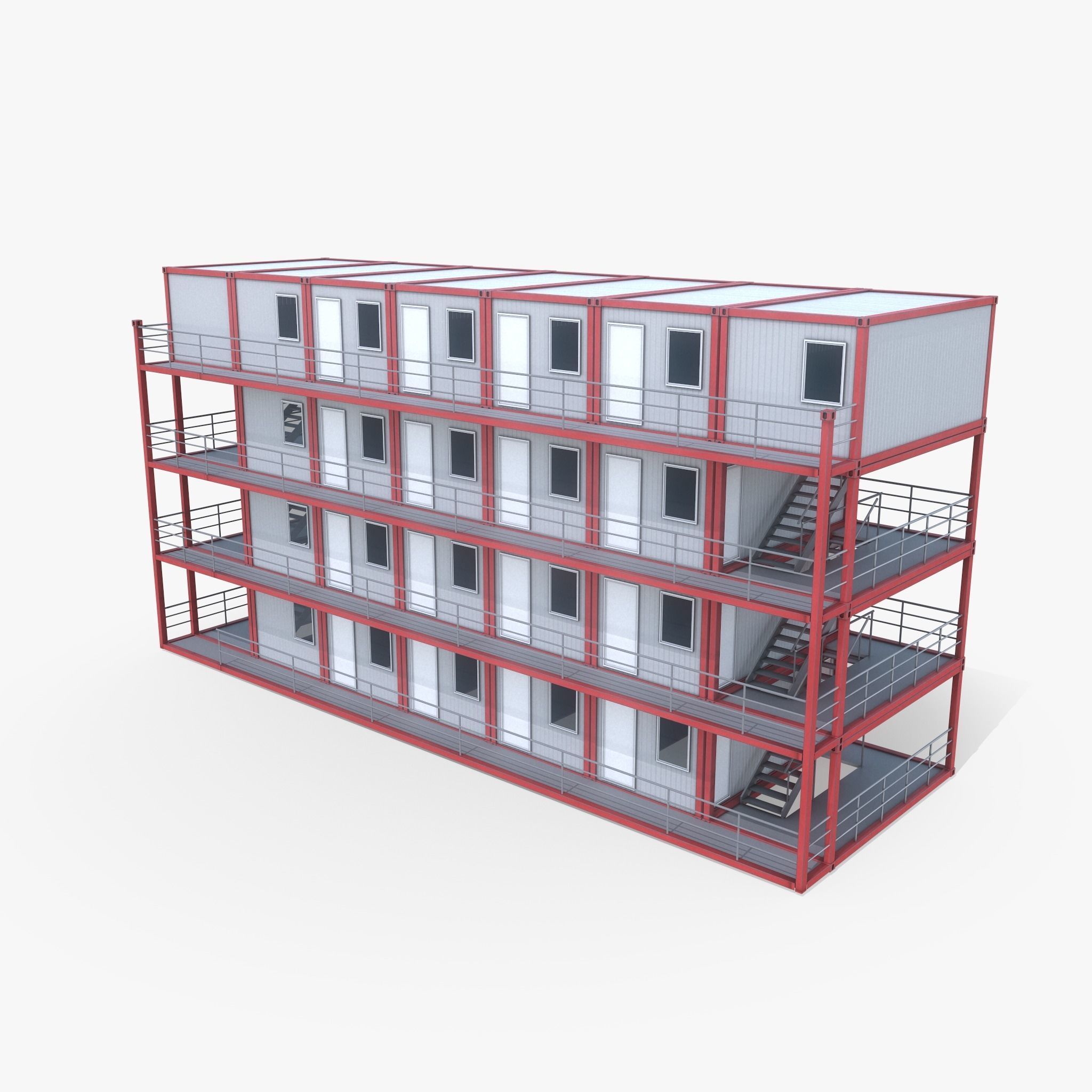 Container Building 3D model_2