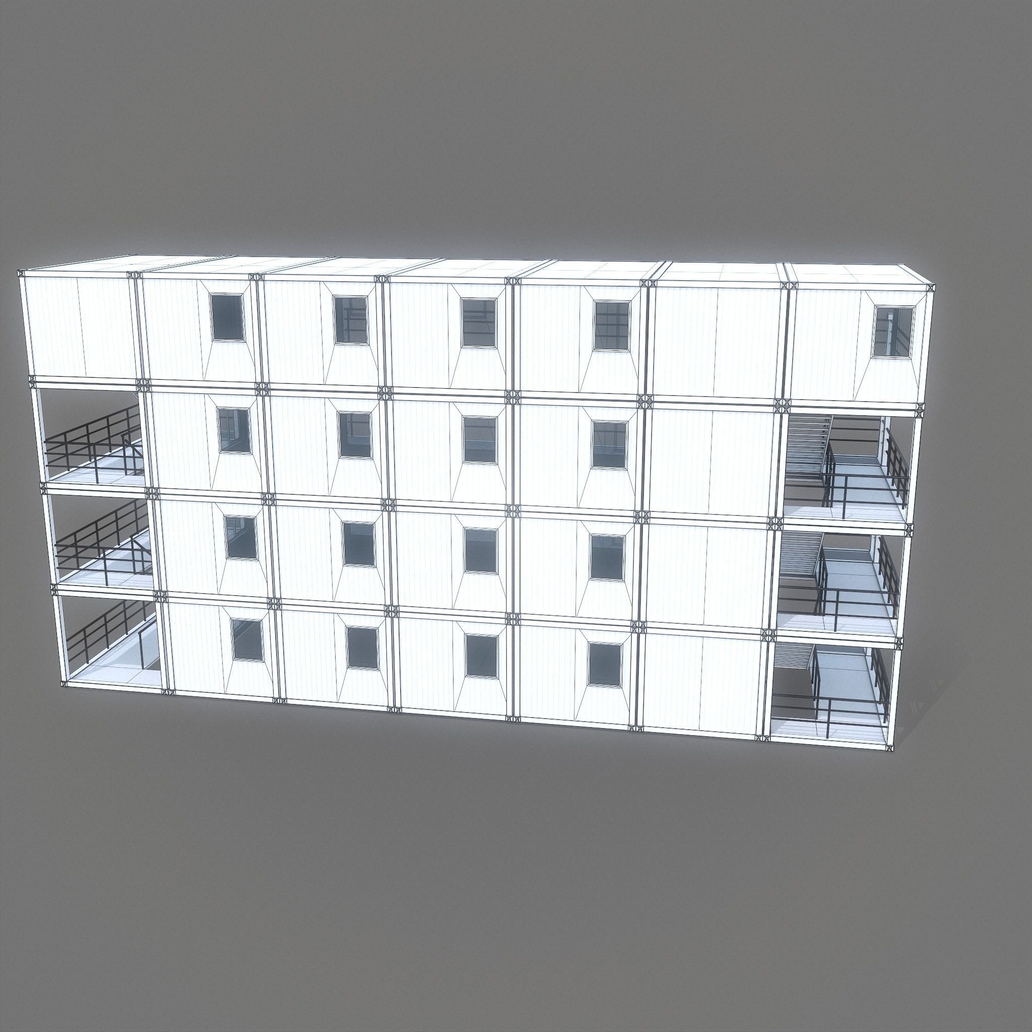 Container Building 3D model_8