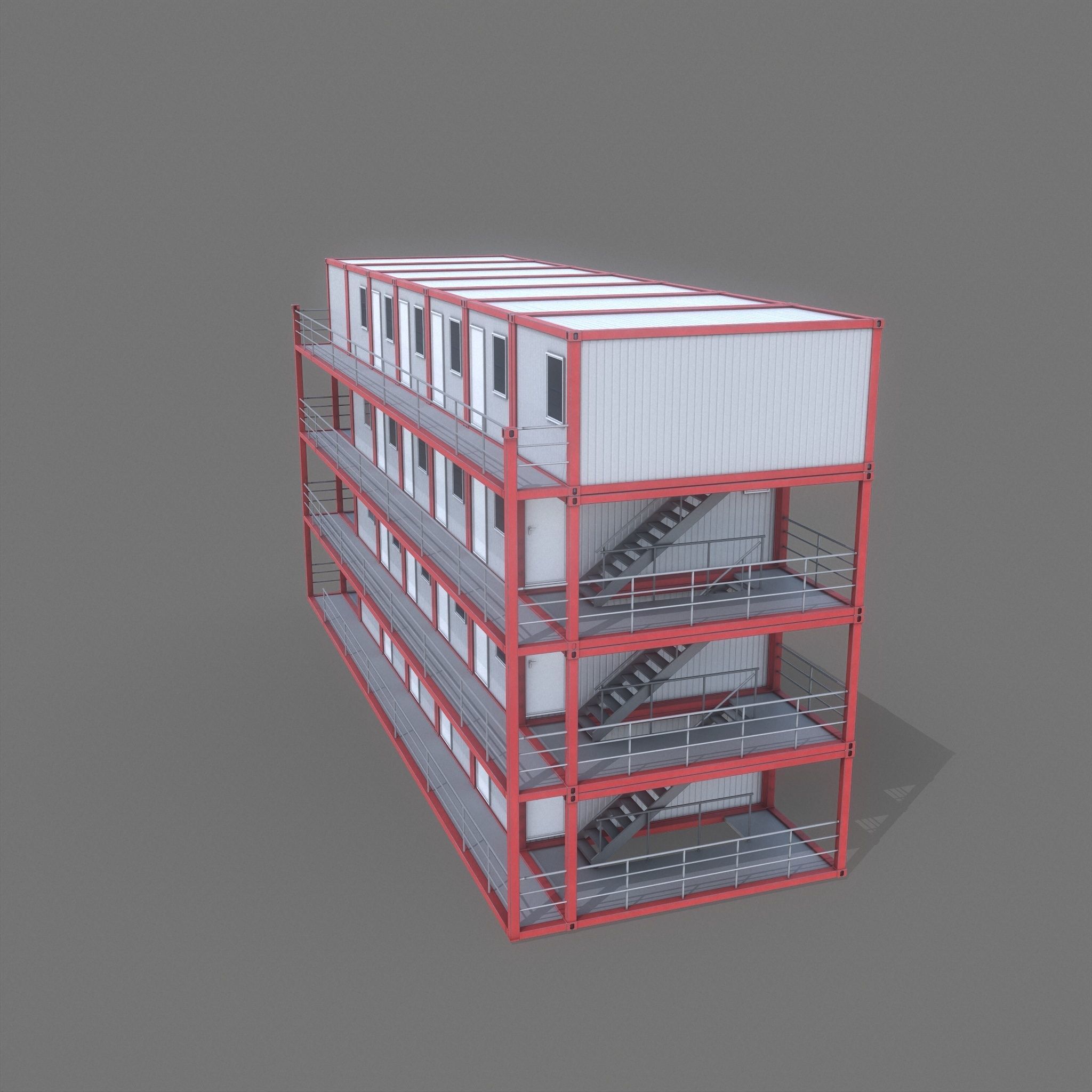 Container Building 3D model_6
