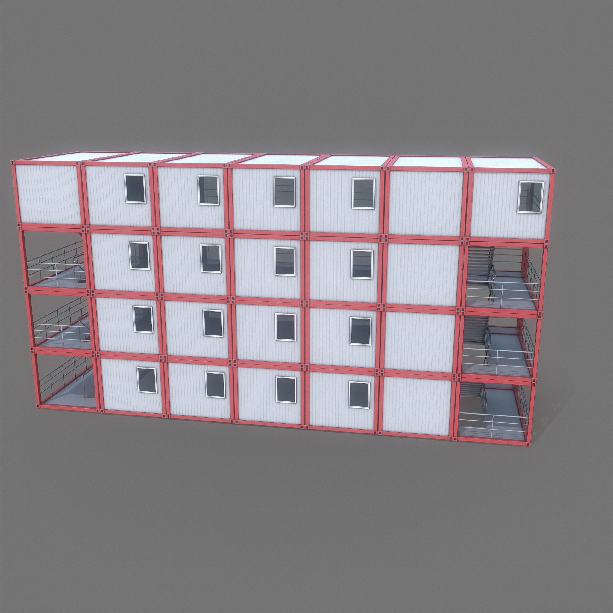 Container Building 3D model_5