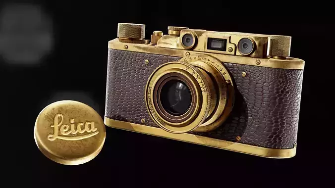 Camera LeicaLuxus Low-poly 3D model