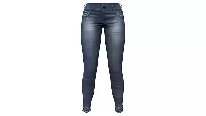 Tight Fit Blue Jeans Denim Pants