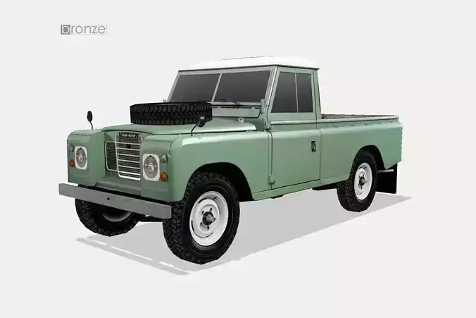 Land Rover series III 1971 Low-poly 3D model