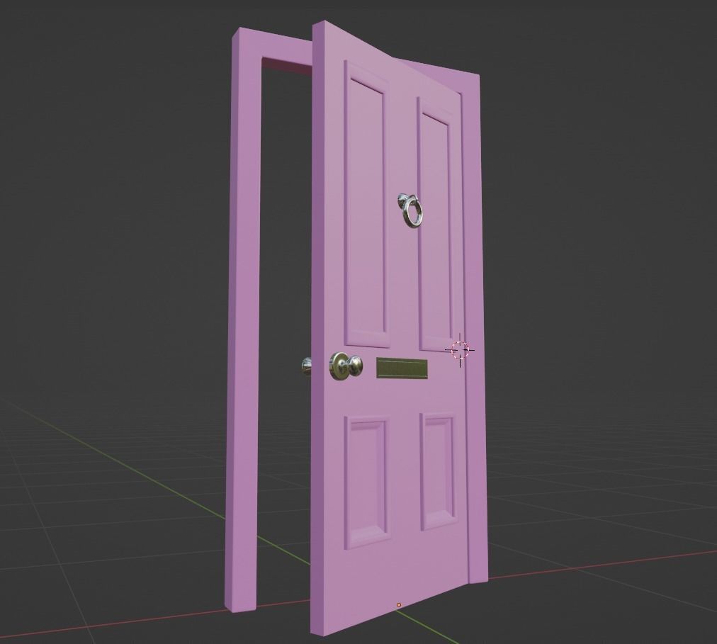 Pink Door Model Free 3D model_2