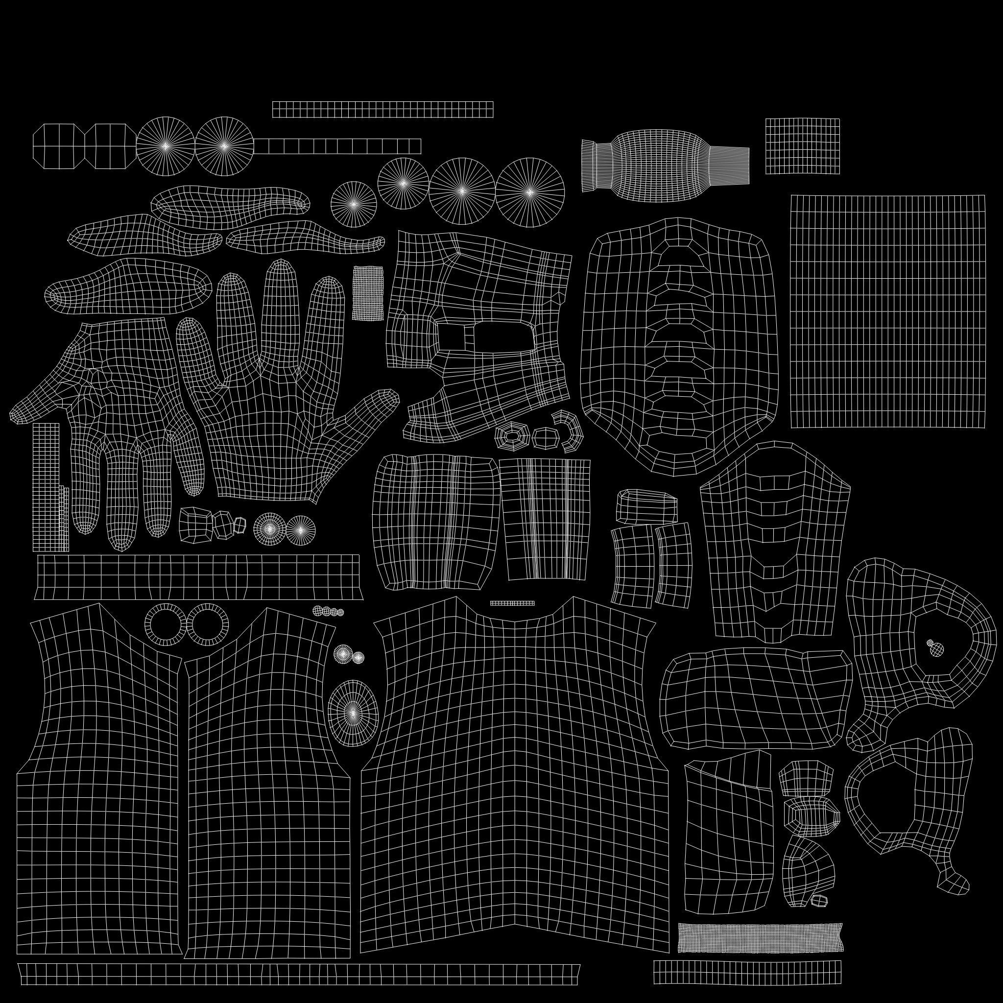 Robotic Arm Sleeveless Vest Female Jacket Low-poly 3D model_13