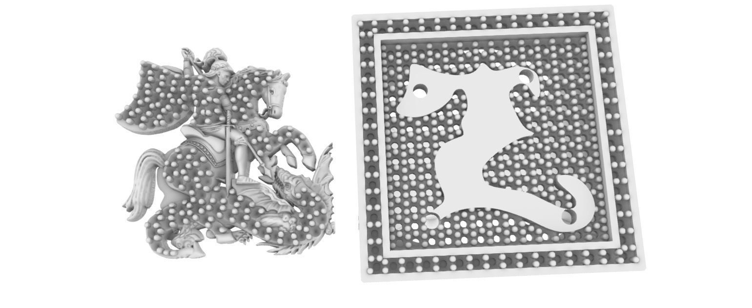 Saint George Ring with Brilhants - Sao Jorge 3D print model_17