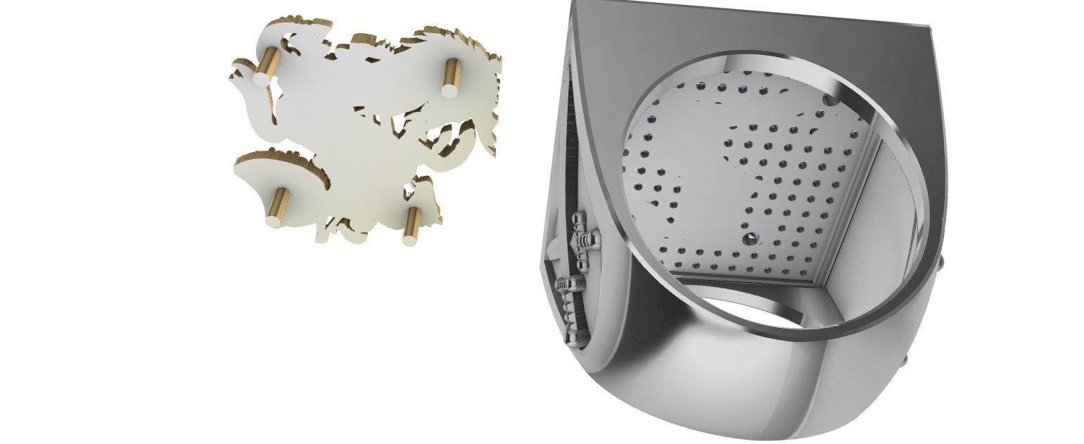 Saint George Ring with Brilhants - Sao Jorge 3D print model_16