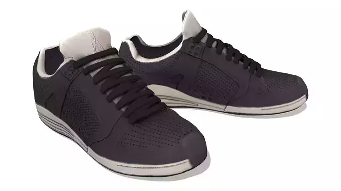 Black Casual Sports Shoes